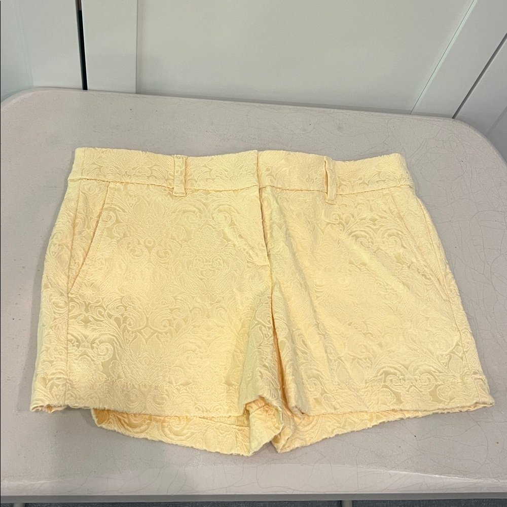 LOFT Pale Yellow Lace Shorts